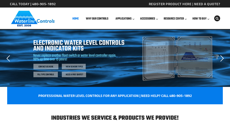 Water Level Controls & Liquid Level Sensors by Waterline Controls®