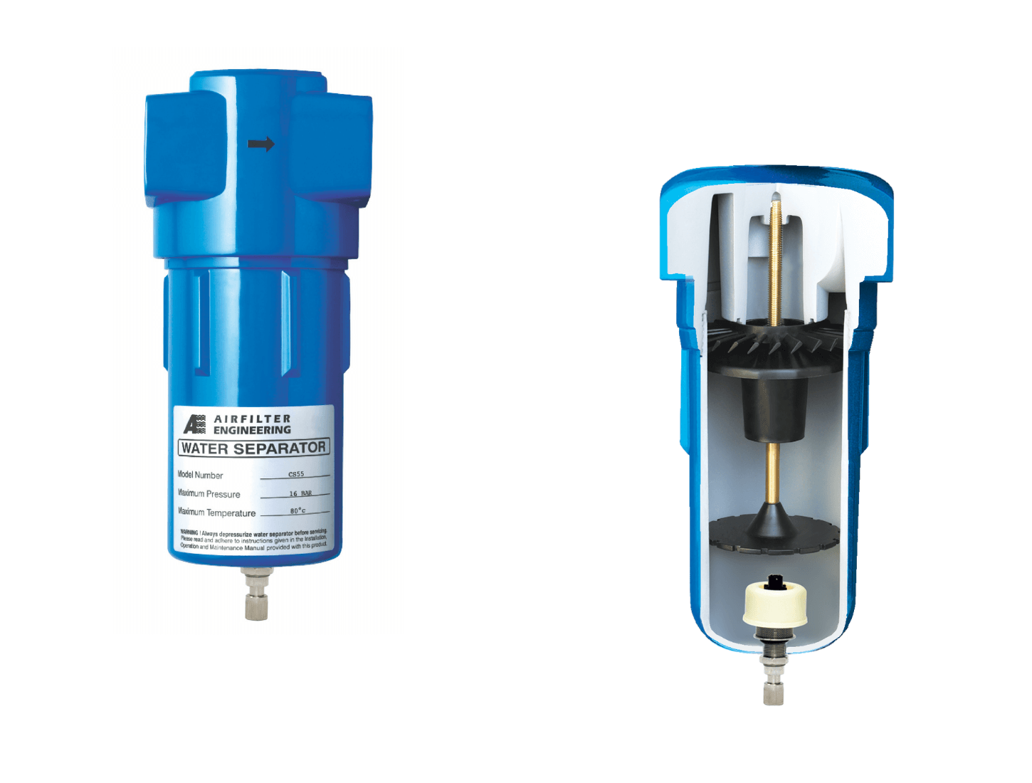Water Separators Remove Water from Air Lines