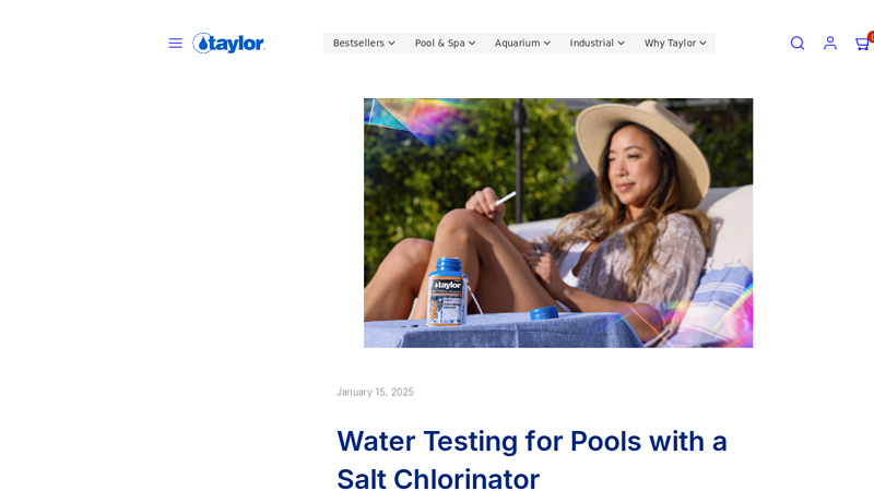 Water Testing for Pools with a Salt Chlorinator