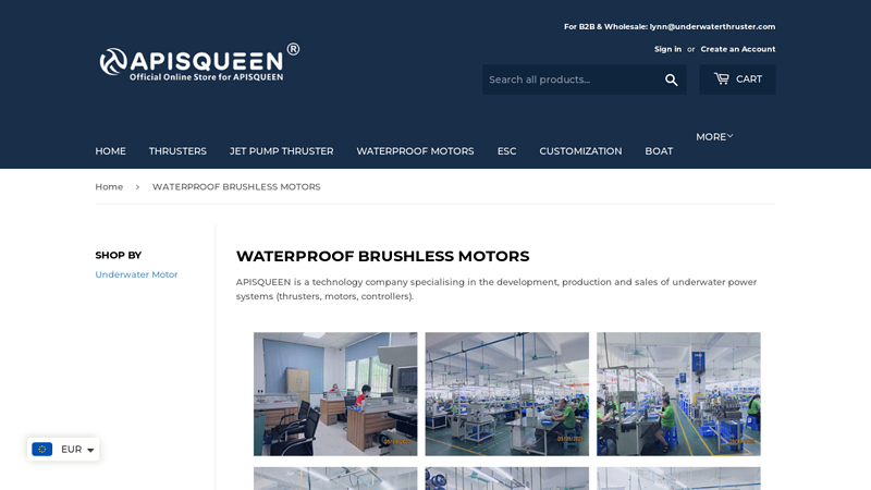 WATERPROOF BRUSHLESS MOTORS