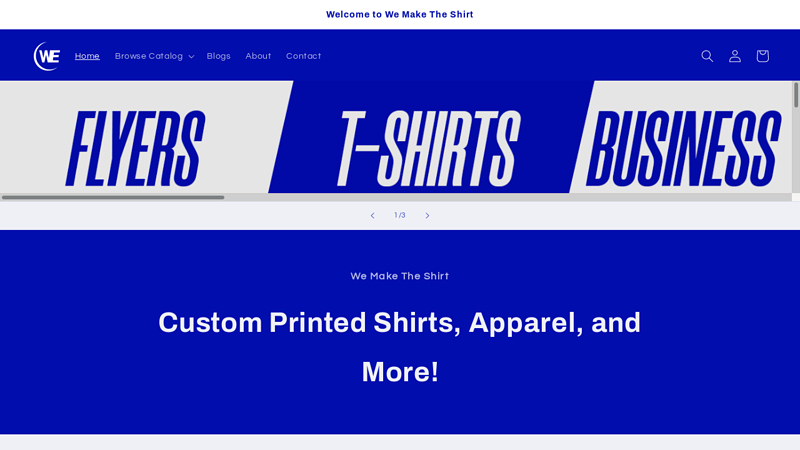 We Make the Shirt custom t-shirts