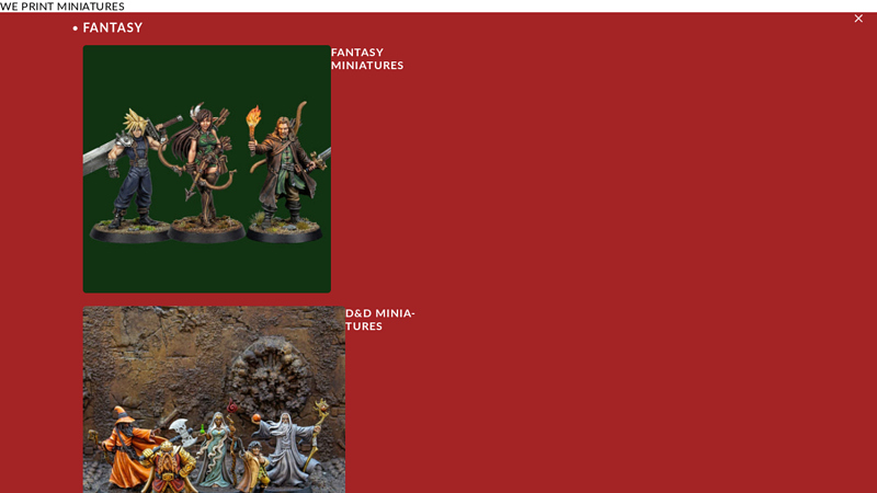 We Print Miniatures on