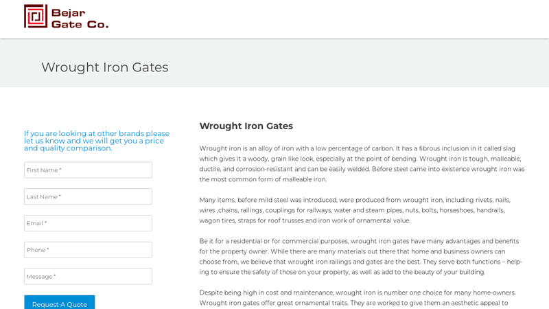 We Produce Quality, Wrought Iron Gates