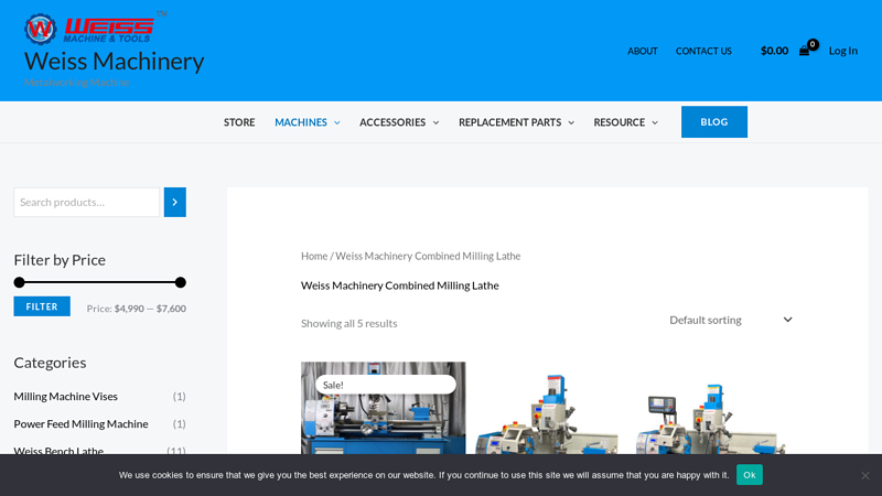 Weiss Machinery Combined Milling Lathe