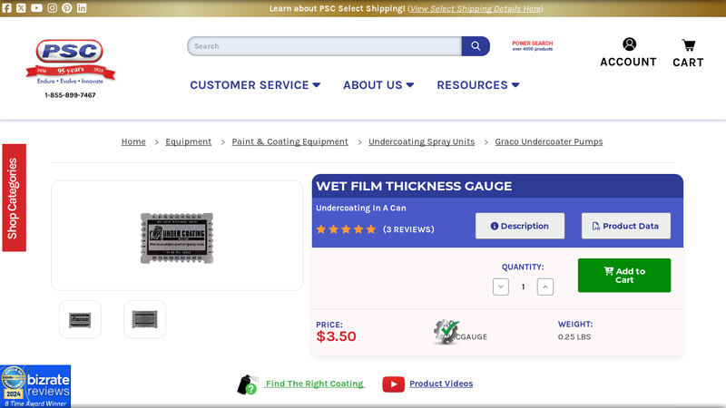 Wet Film Thickness Gauge