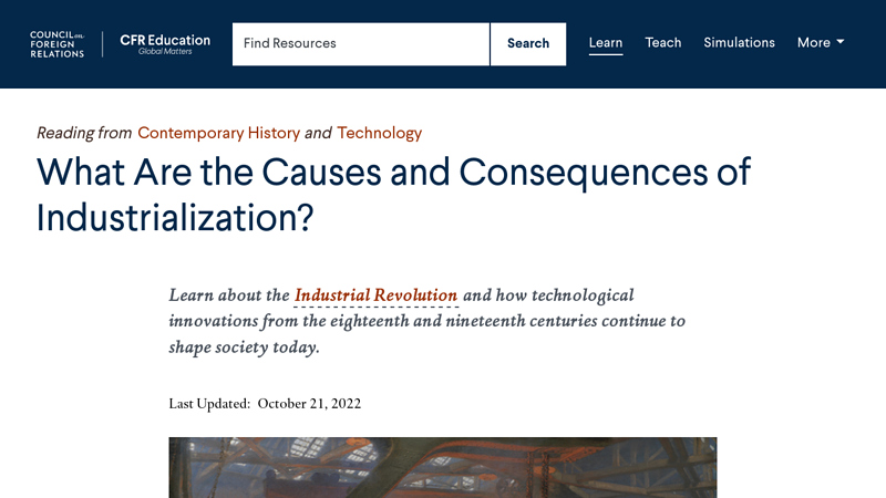 What Are the Causes and Consequences of Industrialization?