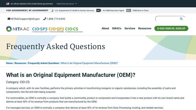 What is an Original Equipment Manufacturer (OEM)?
