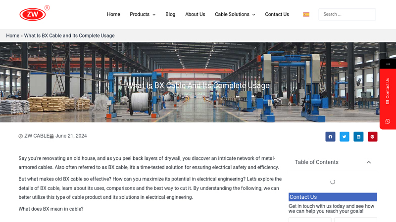 What Is BX Cable and Its Complete Usage