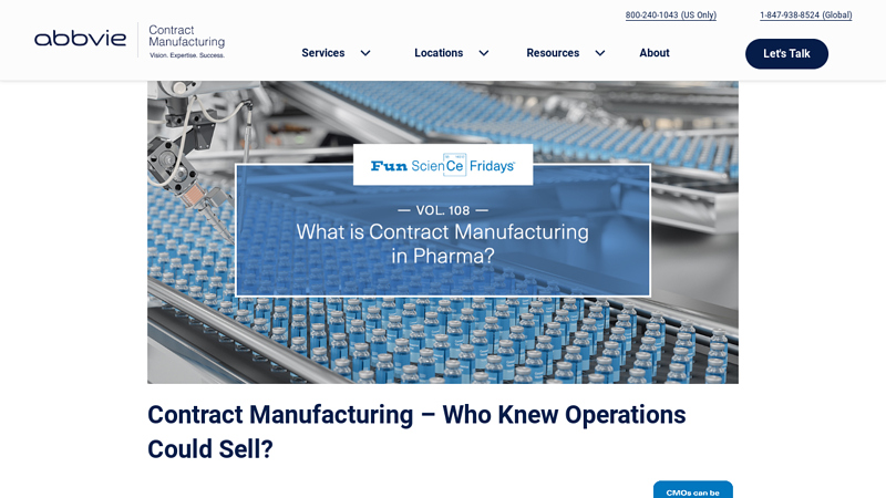 What is Contract Manufacturing in Pharma?