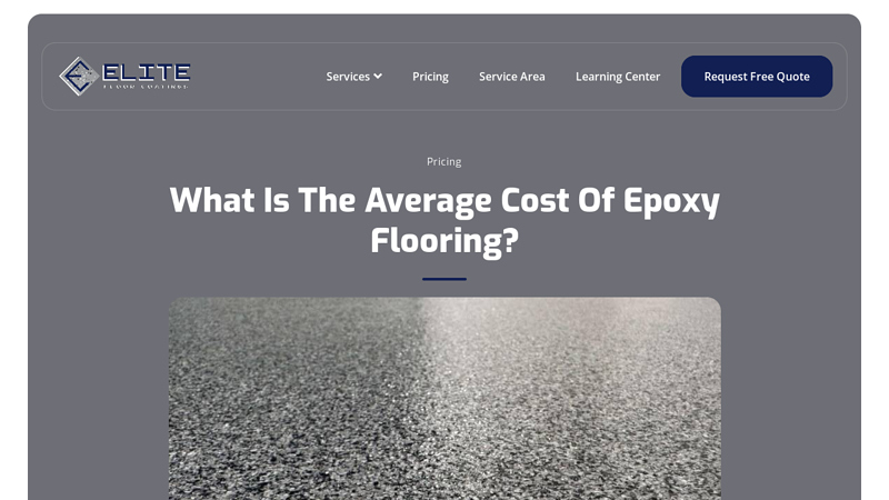 What Is The Average Cost Of Epoxy Flooring?