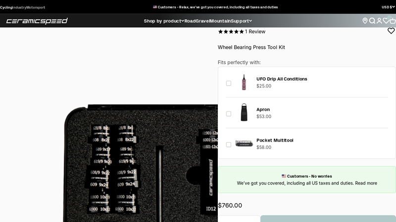 Wheel Bearing Press Tool Kit