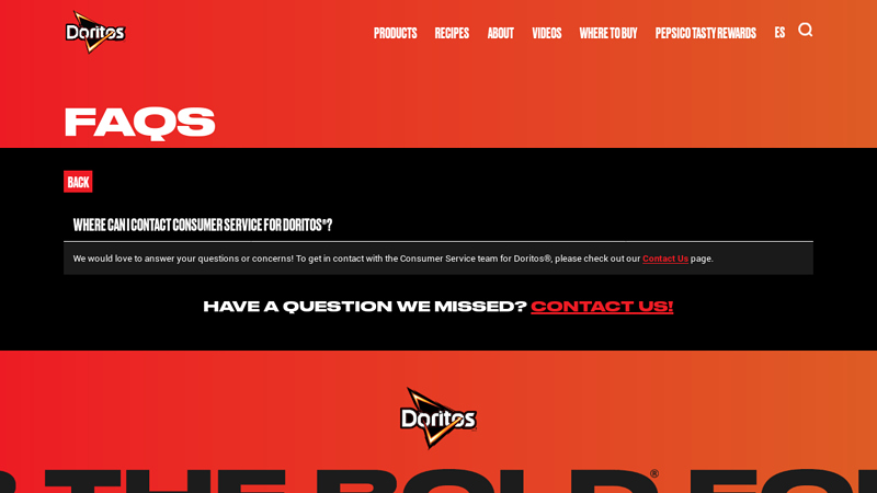 WHERE CAN I CONTACT CONSUMER SERVICE FOR DORITOS