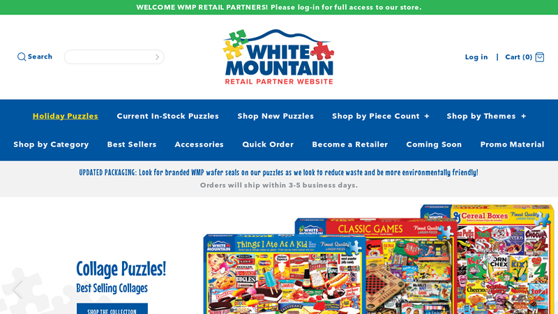 White Mountain Puzzles Wholesale Site