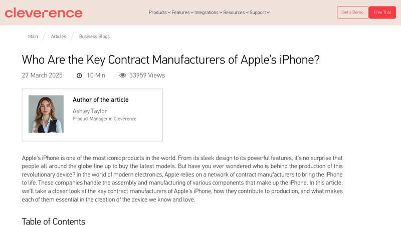 Who Are the Key Contract Manufacturers of Apple's iPhone?