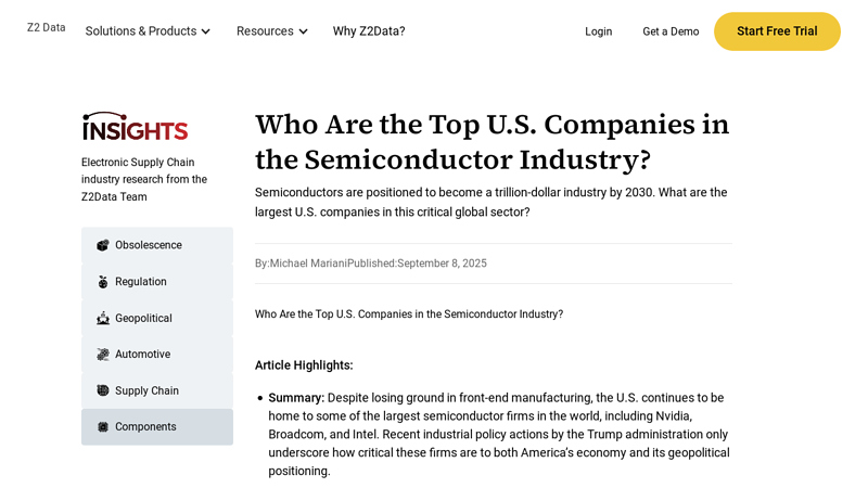 Who Are the Top U.S. Companies in the Semiconductor Industry?