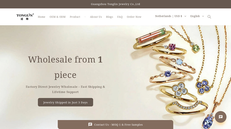 Wholesale 14k gold jewelry