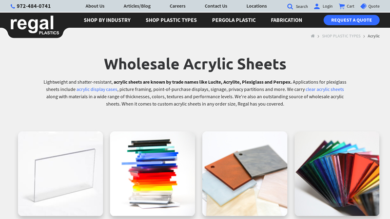 Wholesale Acrylic Sheets