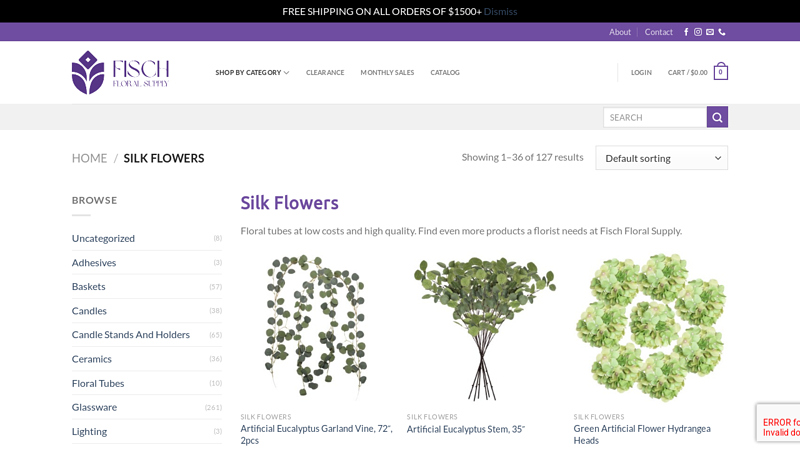 Wholesale Artificial Silk Flowers and Floral Supplies