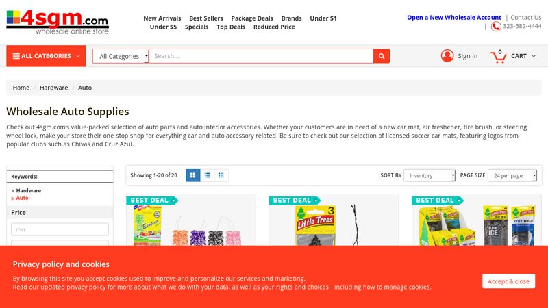 Wholesale auto parts and accessories