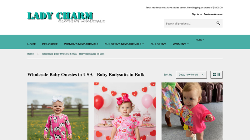 Wholesale Baby Onesies in USA