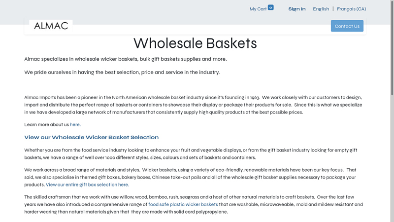 Wholesale Baskets and Containers