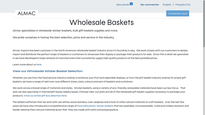 Wholesale Baskets and Containers