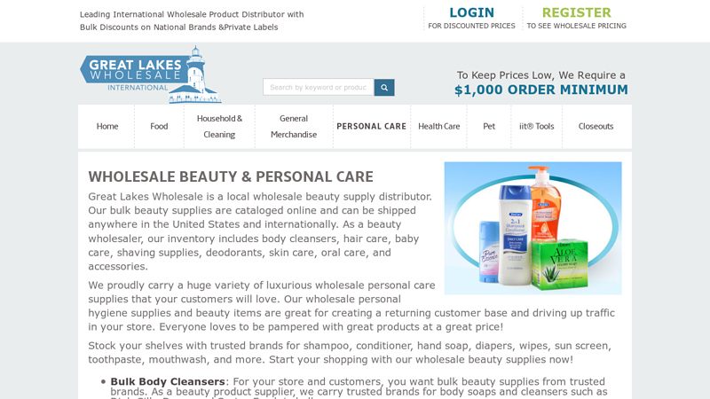 wholesale beauty & personal care
