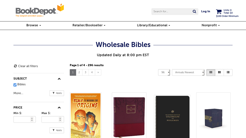 Wholesale Bible Book Distributor
