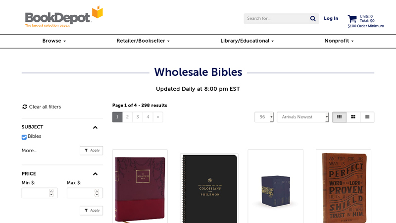 Wholesale Bible Book Distributor