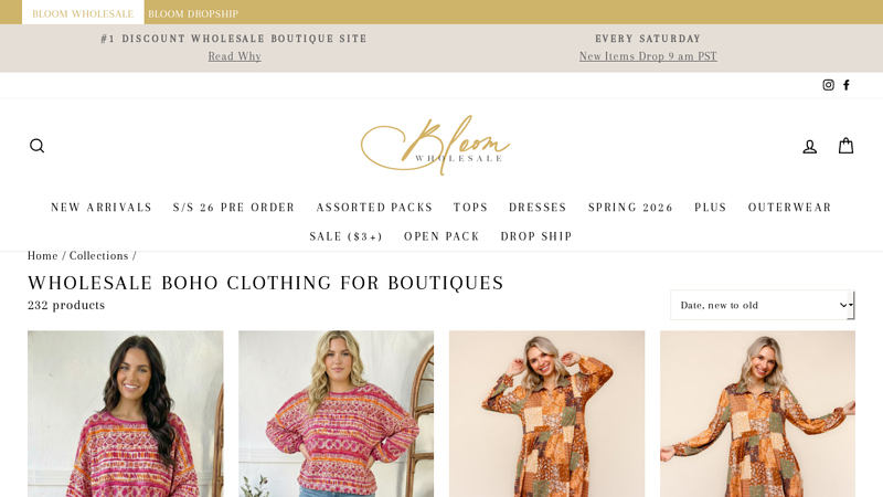 Wholesale Boho Clothing