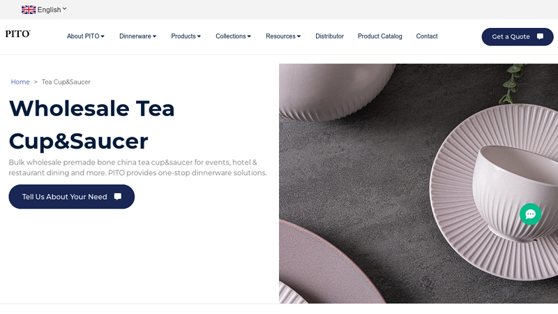 Wholesale Bone China Tea Cup & Saucer Manufacturer