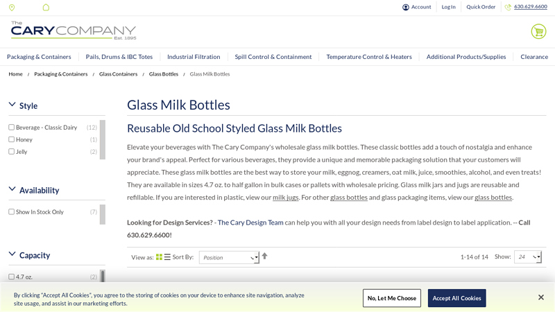 Wholesale & Bulk Glass Milk Bottles