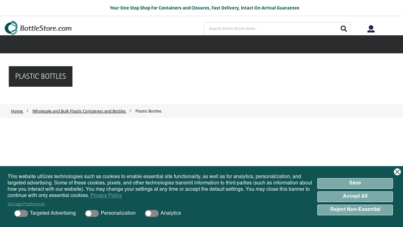 Wholesale & Bulk Plastic Bottles