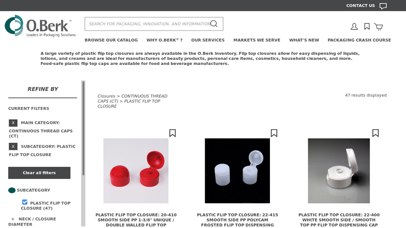 Wholesale & Bulk Plastic Flip Top Closures for Bottles, Jars, Vials