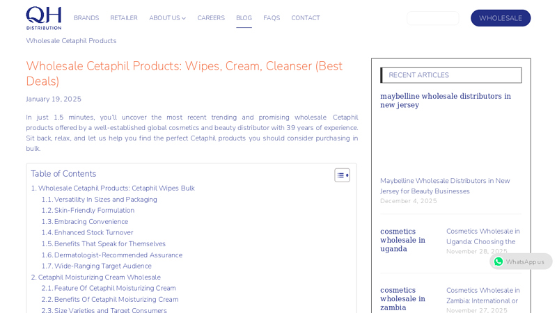 Wholesale Cetaphil Products
