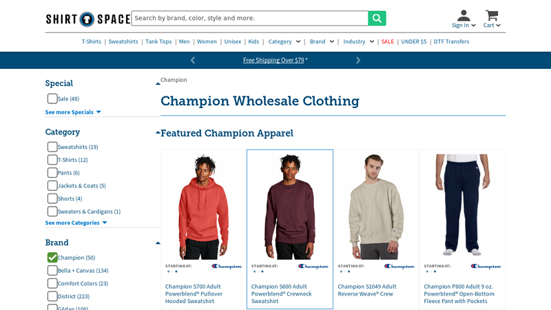 Wholesale Champion Apparel