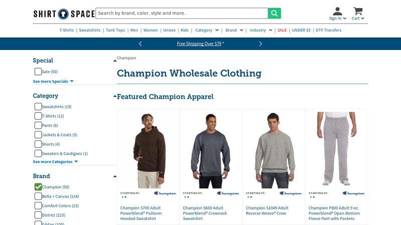 Wholesale Champion Apparel