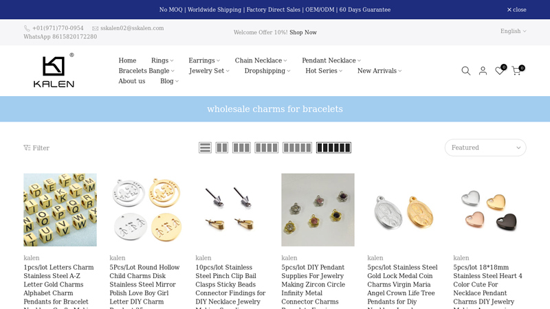 wholesale charms for bracelets