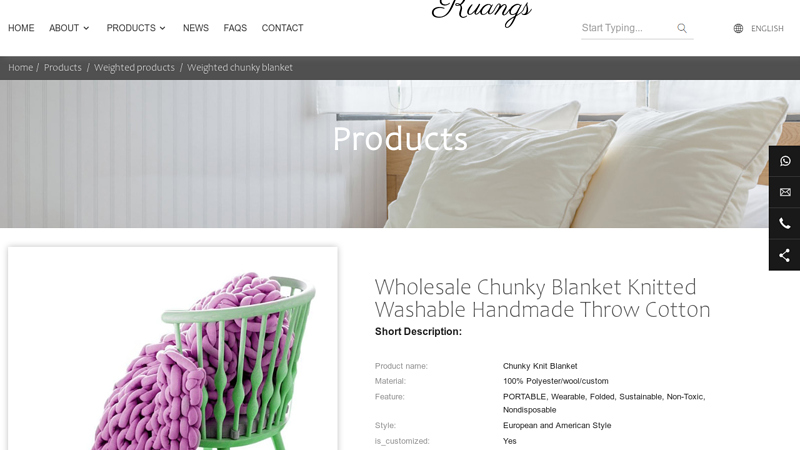 Wholesale Chunky Blanket Knitted Washable Handmade Throw ...