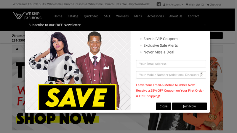 Wholesale Church Suits