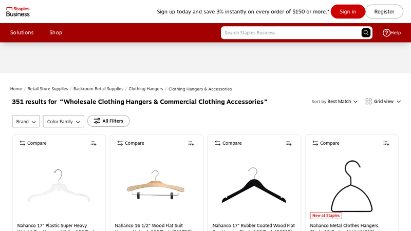Wholesale Clothing Hangers & Commercial Clothing Accessories