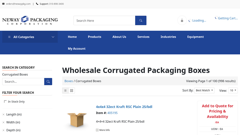 Wholesale Corrugated Boxes in Various Sizes