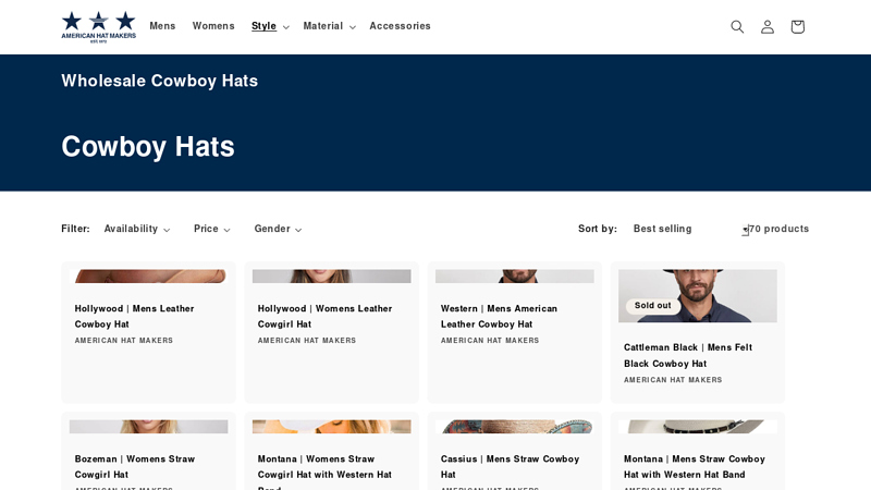 Wholesale Cowboy Hats