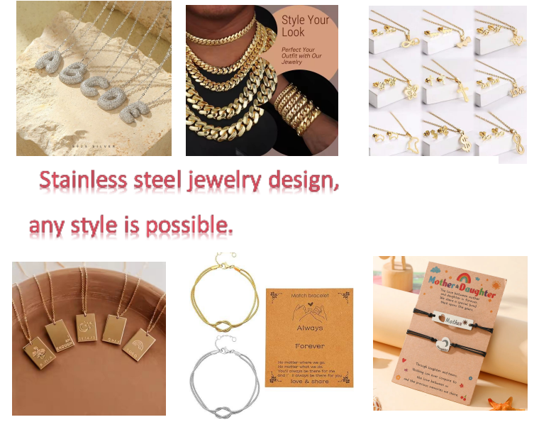 Wholesale & Custom Stainless Steel Jewelry