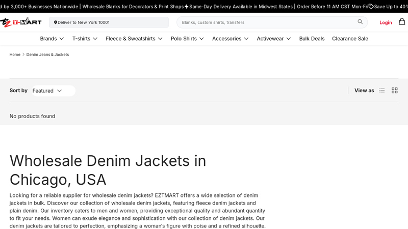 Wholesale Denim Jackets for Sale in Chicago