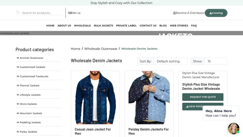 Wholesale Denim Jackets Manufacturer