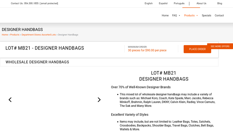 Wholesale Designer Handbags, Purses, and Wallets