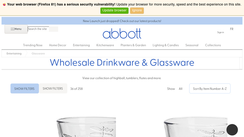 Wholesale Drinkware & Glassware