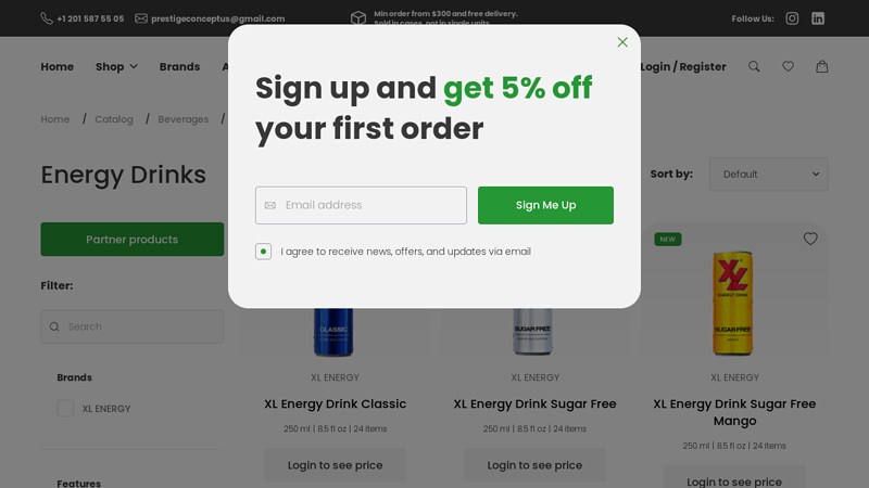 Wholesale Energy Drinks Supply