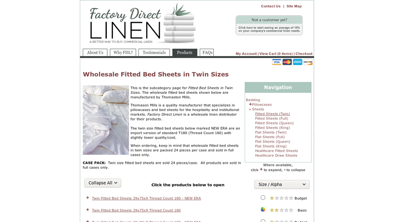 Wholesale Fitted Bed Sheets in Twin Sizes